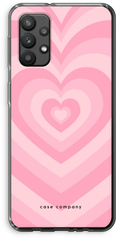 Case Company® - Hoesje geschikt voor Samsung Galaxy A32 4G hoesje - Hart Roos - Soft Cover Telefoonhoesje - Bescherming aan alle Kanten en Schermrand