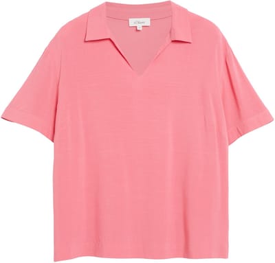 Viscose Blouse met Afgezakte Schouders Dames s.Oliver