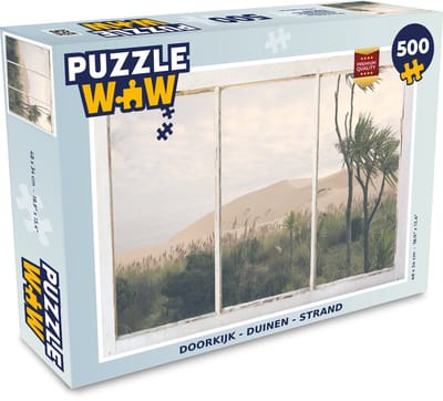 Puzzel Doorkijk - Duin - Strand - Legpuzzel - Puzzel 500 stukjes