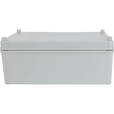 Boîte de jonction électrique avec plaque de montage, boîtier de projet électrique en plastique ABS, étanche IP67, gris