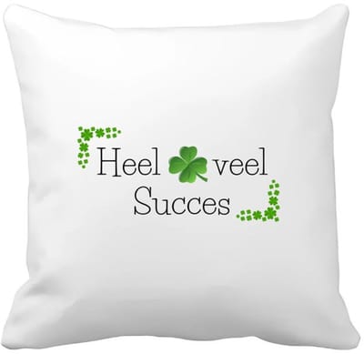 Akyol - afscheid collega cadeau - Kussen hoes - Collega - collega met opdruk - collega kado - collega cadeau - collega afscheid - klavertje vier - verjaardag - liefste collega - leuk kado om te geven - 40 bij 40 cm