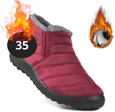 Bovista Snowboots - Sneeuwschoenen - Sneeuwboots - Dames - Wintersport - Ski - Skischoenen - Rood - 35 - Laag