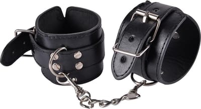 Power Escorts Kinky Cuffs Zwart - BR97 - Verstelbare Wrist Cuffs met Comfortabele Pasvorm