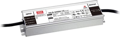 Mean Well HLG-240H-12 LED-driver, LED-transformator Constante spanning, Constante stroomsterkte 192 W 16 A 12 V/DC PFC-