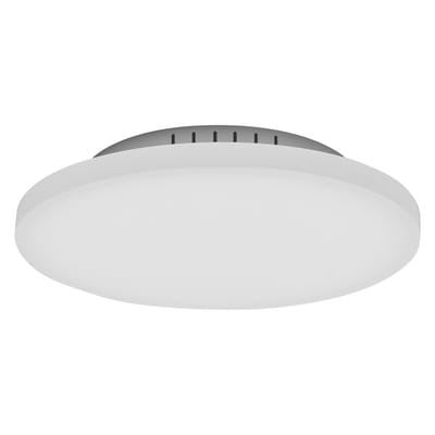 OSRAM Planon Frameless Round armatuur in wit met geavanceerde LED-technologie, 19 W, ronde vorm (300 mm diameter), warm witte lichtkleur bij 3000 K, aluminium behuizing, matte PMMA diffuser