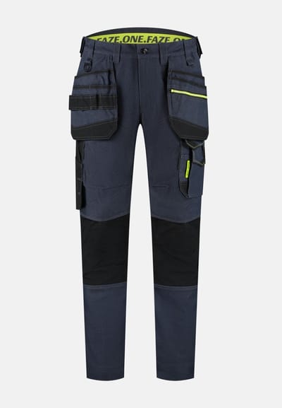 Faze.One Tracker 8K Denim Holster Werkbroek - Denim Blauw - Maat 44 | Stretch | Heren