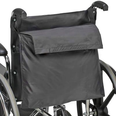 longziming - Rolstoeltas - Rolstoelaccessoires - Opbergtas - Scootmobiel tas - Universele klittenbandbevestiging, past op vrijwel elke rolstoel - Ruim formaat voor boodschappen en laptop - Waterbestendig polyester, stevig en licht
