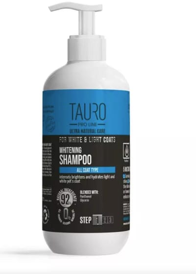 Tauro Pro Line - Whitening Shampoo- witmakende shampoo - hond - natuurlijke shampoo