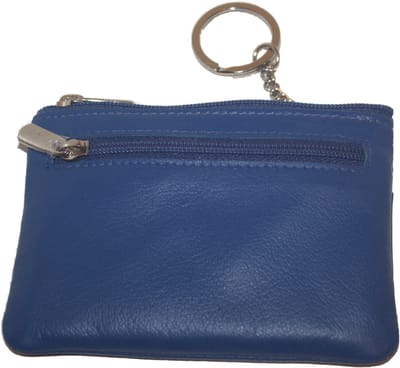 soft lederen sleutelbeursje per 2 / sleutel etuitje met ring en kettinkje / buideltje voor sleutelbos / combi portemonneetje in rood, paars, roze, groen, navy, blauw, zwart leer / 264 in 7 kleuren