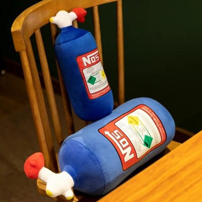 2945Cm Oreiller Peluche Cylindres d'Azote Réels Support Lombaire de Voiture Oreiller Personnalisé Modifié Coussin Doux Décoration de Chambre Cadeau 45cm bleu