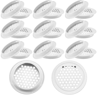 Ronde Ventilatieroosters 53 mm | Ventilatieopeningen voor Kasten en Kluisjes - 20 Stuks