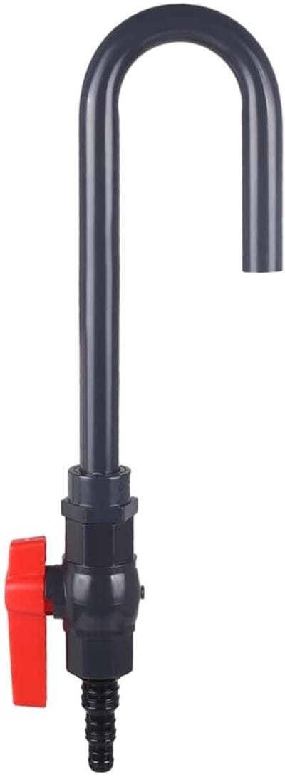 Dailygoods- Aquariumwaterwisselaar Hoge Kwaliteit PVC - Hangende Installatie - Stroomregelschakelaar - Voor 1/2", 5/8", 3/4" Slang - Duurzaam - Eenvoudige Installatie - Waterwisselaar