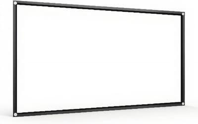 Projectiescherm - Draagbaar Scherm - Thuisbioscoop Buiten - Kreukvrij Opvouwbaar - 60 Inch 16:9 - Wit