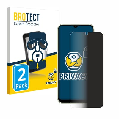 BROTECT - privacy screenprotector voor Samsung Galaxy A14 5G - Folie Beschermfolie Blauwlichtfilter 2 Stuks