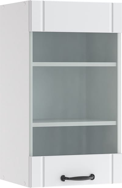 Vicco Fame-Line Glazen keukenkast – 40 cm Wit Landhuis