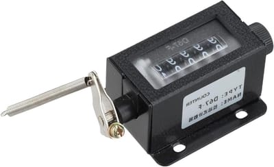 Mechanische Teller - Hand Teller - Industrieel Tellen - 5 Cijfer Resettable - 10 x 4 x 2 cm - Zwart