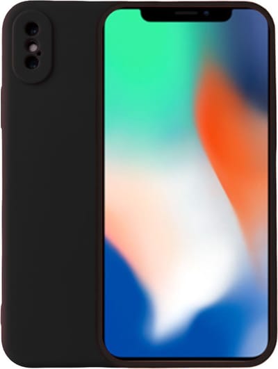 Smartphonica Telefoonhoesje Geschikt voor iPhone Xr siliconen hoesje - Backcover Siliconen Case - Zwart geschikt voor Apple iPhone XR