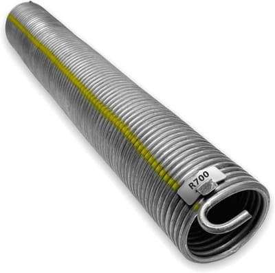 Garagedeurveer - Vervangende veer - Poort reparatie - Gelegeerd staal - 350mm lengte - Zilver