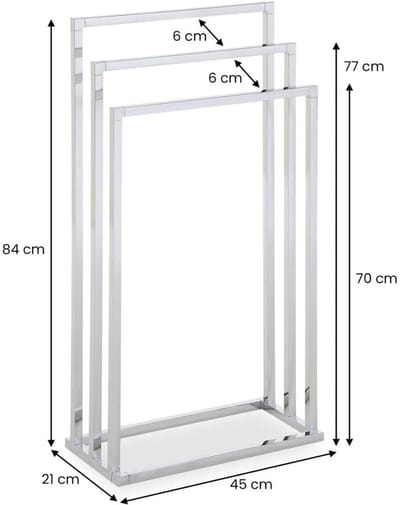 CRLYN® Handdoekrek Badkamer - Handdoekhouder