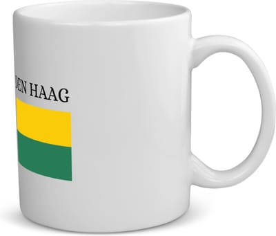 Akyol - den haag koffiemok - theemok - Rotterdam - hagenezen, hagenaren of toeristen - vlag - den haag - zuid holland - 350 ML inhoud