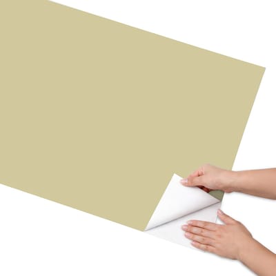 Coloray Meubel Wrap Folie - Romig Meubelfolie - 65x130 cm - Wrapfolie Keuken Pastelgeel - Decoratiefolie - Minimalist Meubelfolie - Meubel Wrap Folie - Woonkamer decoratie - Achtergronden en patronen