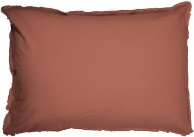 Matt & Rose Set Kussenslopen Terracotta - 50 x 70 cm - Gewassen Katoen