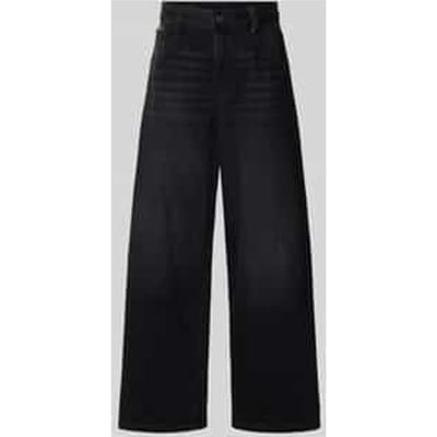High loose fit jeans met labeldetail model 'Skater'