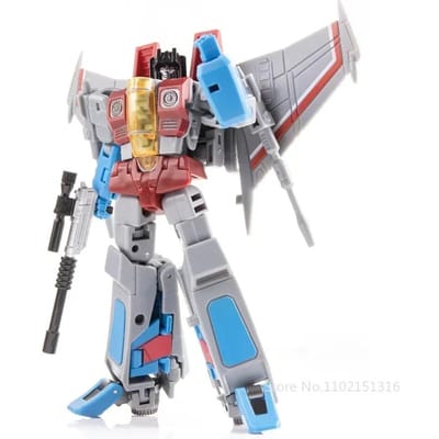 Transformation FG-04 FG04 Starscream Faux Empereur Véhicule Aérien Avec Support Et Cape Couronne Figurine D'Action Avec Boîte white
