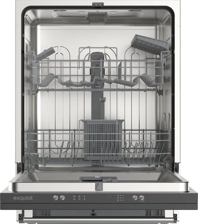 Exquisit EGSP2314-E-450D - Inbouw vaatwasser - Volledig Geïntegreerd - 14 Couverts - Bestekkorf - 6 Programma's - 60 CM