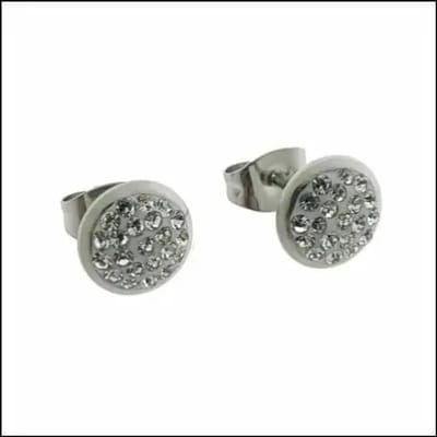 Aramat Jewels | Oorbellen | Druzy Oorbellen met Kristal RVS | Transparant | | | | | Verkleurd niet