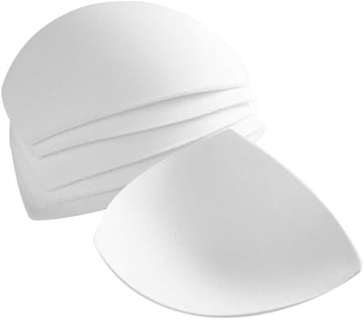 Allecto - Beha-kussentjes - Push-up pads - Uitneembare inzetstukken - Zwart - Badpak accessoires - Geschikt voor sportbeha's - 3 paar