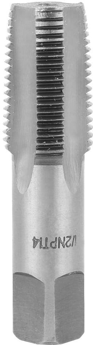 Dailygoods- Machineschroefdraadboor 1/2 inch - Staal - 22 mm Draad - 34 mm Schroefdraaddiepte - 81 mm Lengte - Hoogwaardig en duurzaam - Schroefdraadkraan