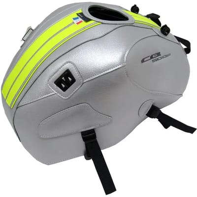 Motortankmat Bagster Honda CB 500 F Argent Déco Jaune Fluo Liseret Jaune Fluo 2016-2018