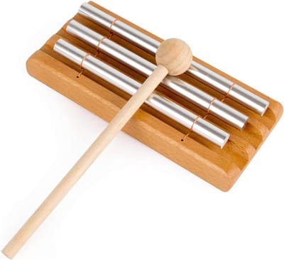 Handgemaakte windgong voor meditatie, yoga en mindfulness - Perfect voor leraren en klaslokalen, 23 x 10 x 5 cm