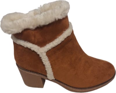 JUMEX-ENKELLAARSJE-BORG DETAILS -IMITATIESUEDE- CAMEL- 41