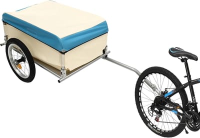 Robuuste Fietsaanhanger 50 kg Capaciteit voor Transport en Boodschappen