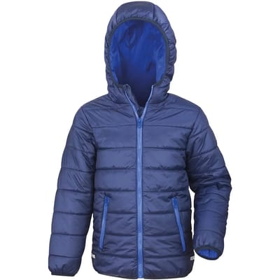 Result Junior Soft Padded Jacket RT233J - Navy/Royal - XXS (2-3)