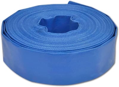 Platte slang - Flexibele slang - Water transporteren - Hoge drukbestendig - 50 meter 3 inch - Blauw