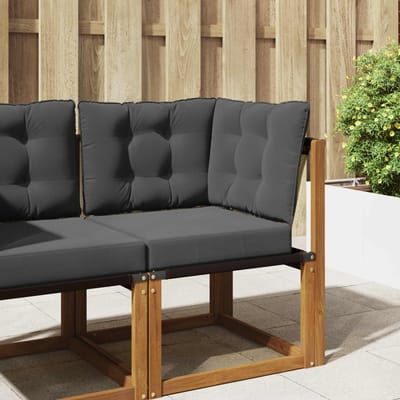 vidaXL - Buitenbankkussen - Polyester - Antraciet - 50,5 - x - 50,5 - cm