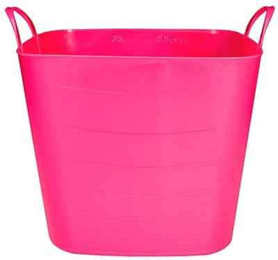 Roze kunststof mand 40L - Perfect voor wasgoed en meer