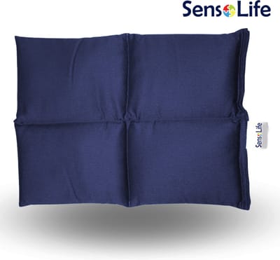 Verzwaringskussen 30 x 40 cm - donker blauw - 4 kg - Verzwaarde schootkussen - ideaal maat, hulpmiddel voor school en sensorische integratietherapie