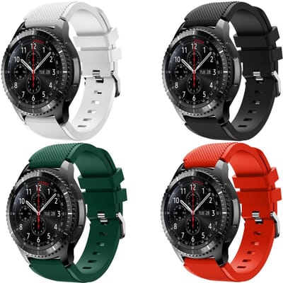 KELERINO. Bandjes Voor Samsung Gear S3 Classic / Frontier -  Wit / Zwart / Army Groen / Rood