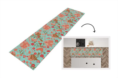 Keukenloper - Loper keuken - Peperkoekhuisje - Bloemen - Katten - Sneeuwvlok - Patronen - 200x50 cm - Keukenloper vinyl