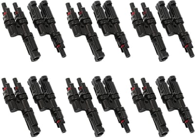 6 Paar MC4 Zonne-energie Y-Verbinders IP67 - Parallelle Schakeling Zonnepanelen