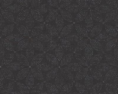 Grafisch Vliesbehang - Zwart Zilver - AS Creation Ethnic Origin