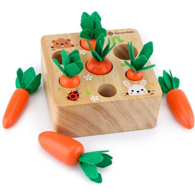 Montessori Speelgoed Collectie Baby Houten Trekwortel Vorm Matchen Grootte Cognitie Kinderen Vroege Educatie Puzzel Sensorisch Speelgoed Ideaal Voor Kinderen beige