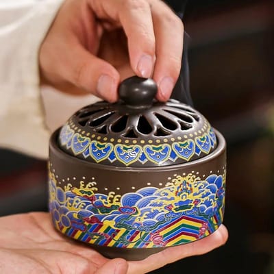 Antieke Cloisonné Wierookbrander Kunstwerk Decoraties Creatief Huisinterieur Wierook Kennis Kleur Emaille Wierookbrander