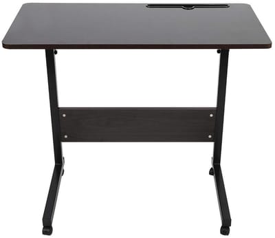 Dailygoods- Laptopbureau Verstelbaar - Afneembare Telefoontafel - Ruimtebesparend - Hoogwaardig MDF - Stalen Frame - Waterbestendig - Werkbureau