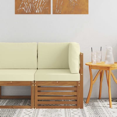 vidaXL - Buitenhoekbank - Massief - Acacia - Hout - Naturel