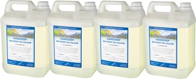 Handzeep No Scent, No Colour 5 liter - set van 4 stuks - navulling - Voordeelverpakking